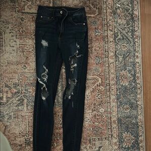 Distressed Blue Women's Jeans